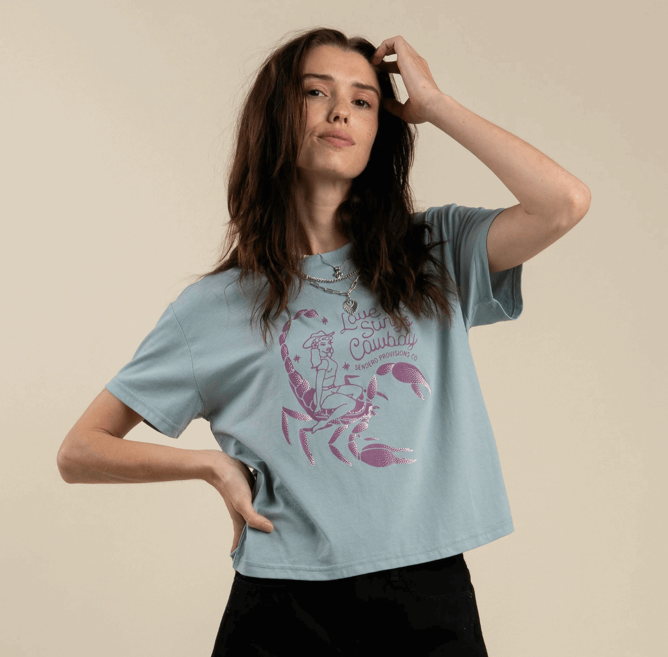 Love Stings Crop Tee