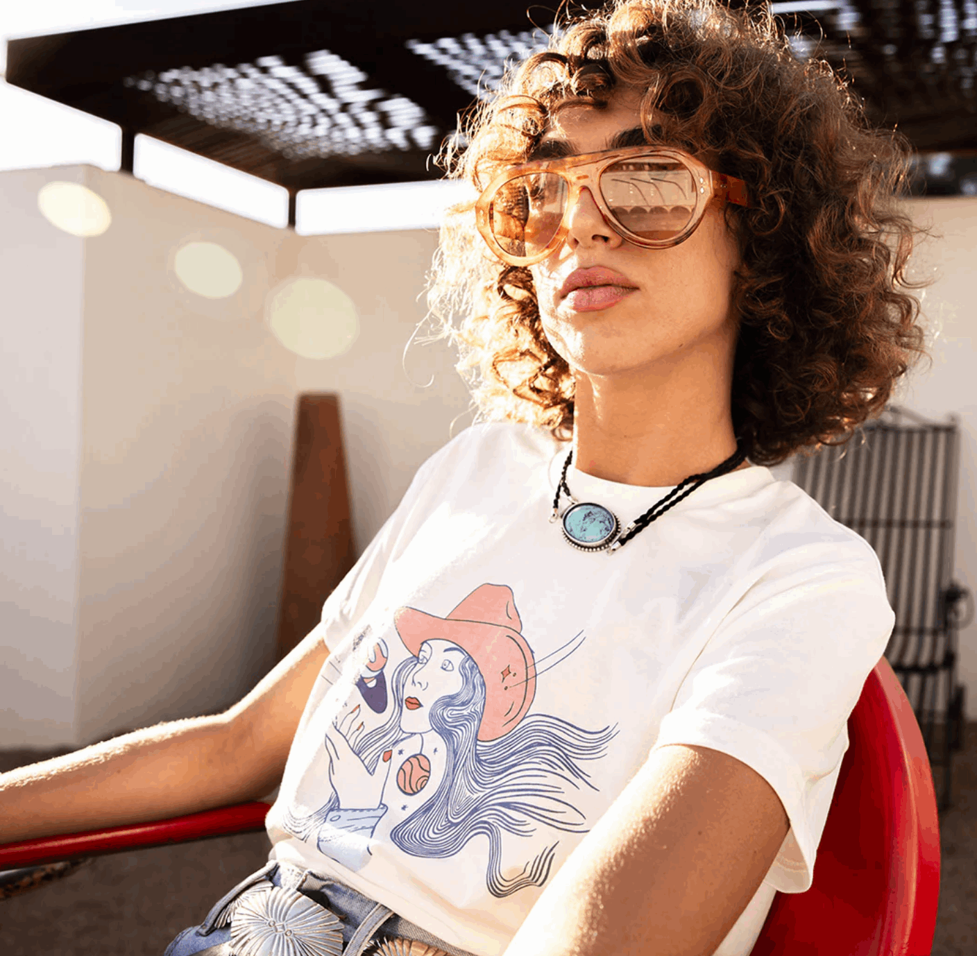 Cosmic Cowgirl Crop Tee