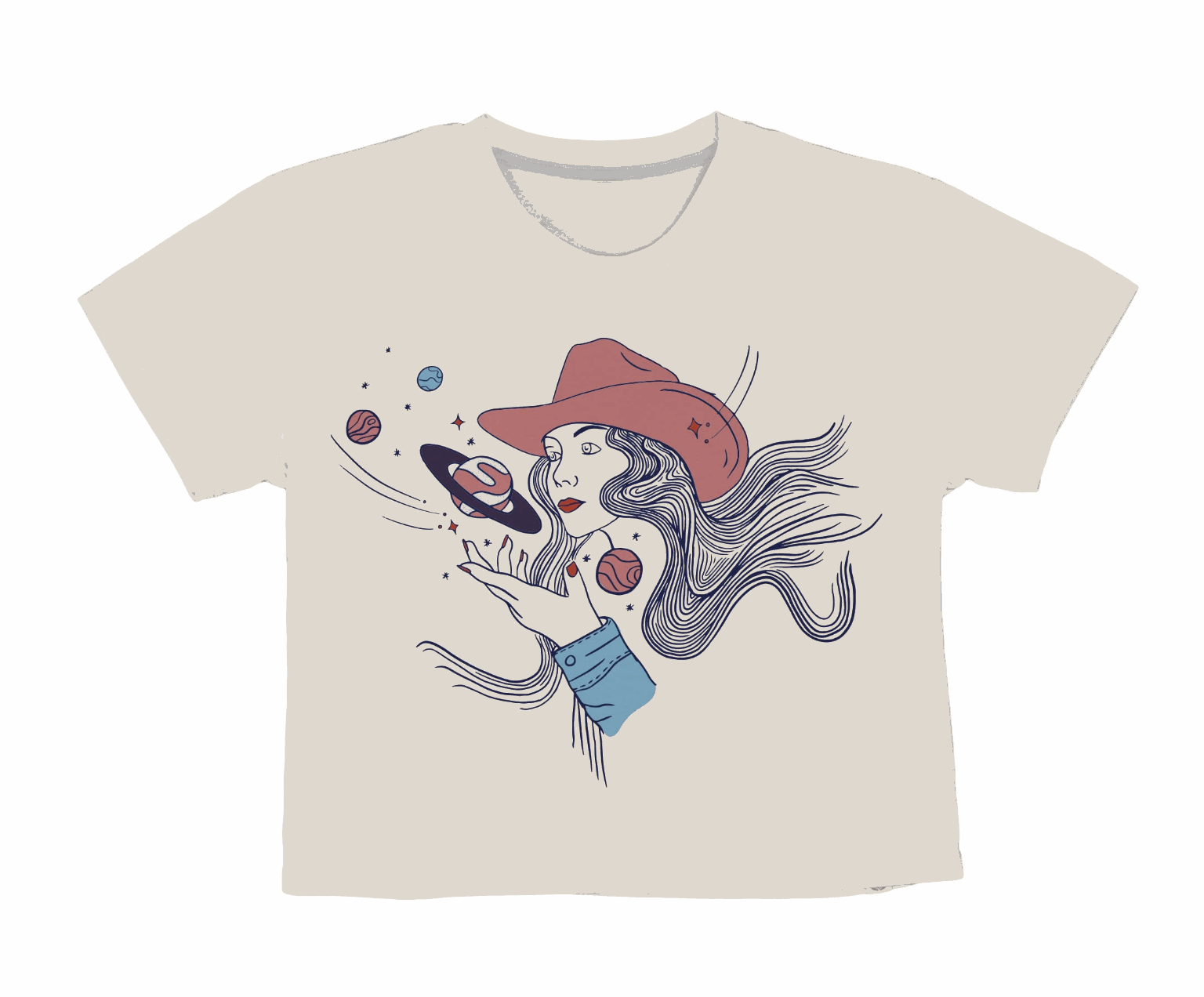 Cosmic Cowgirl Crop Tee