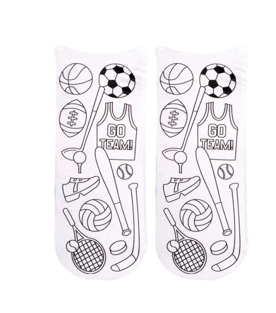 Kids- Coloring Socks
