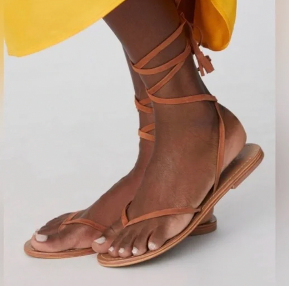 Pilcro Ankle Wrap Sandals