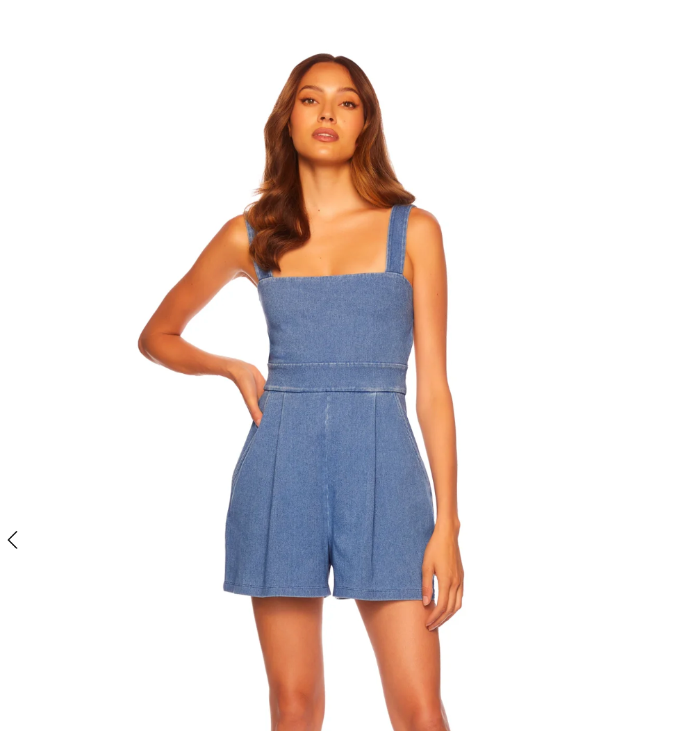 Susana Monaco Denim Sweetheart Romper