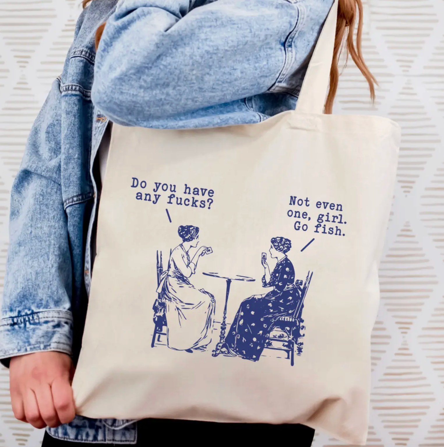Go Fish Girl Tote Bag