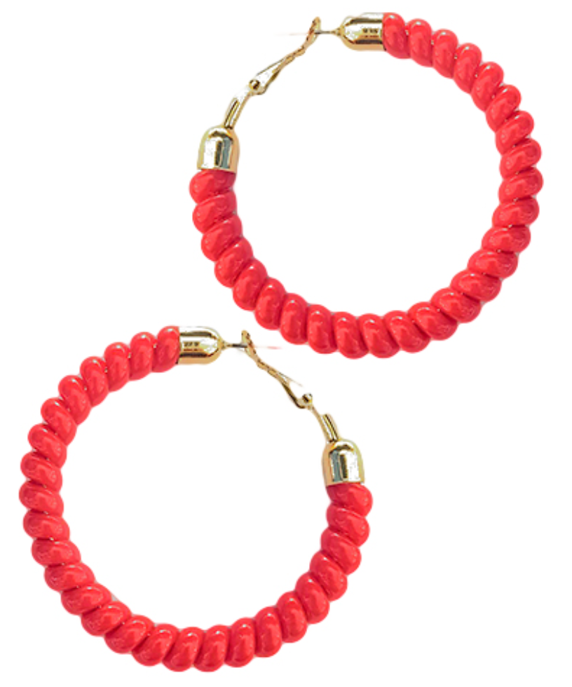 Cord Hoop Earrings