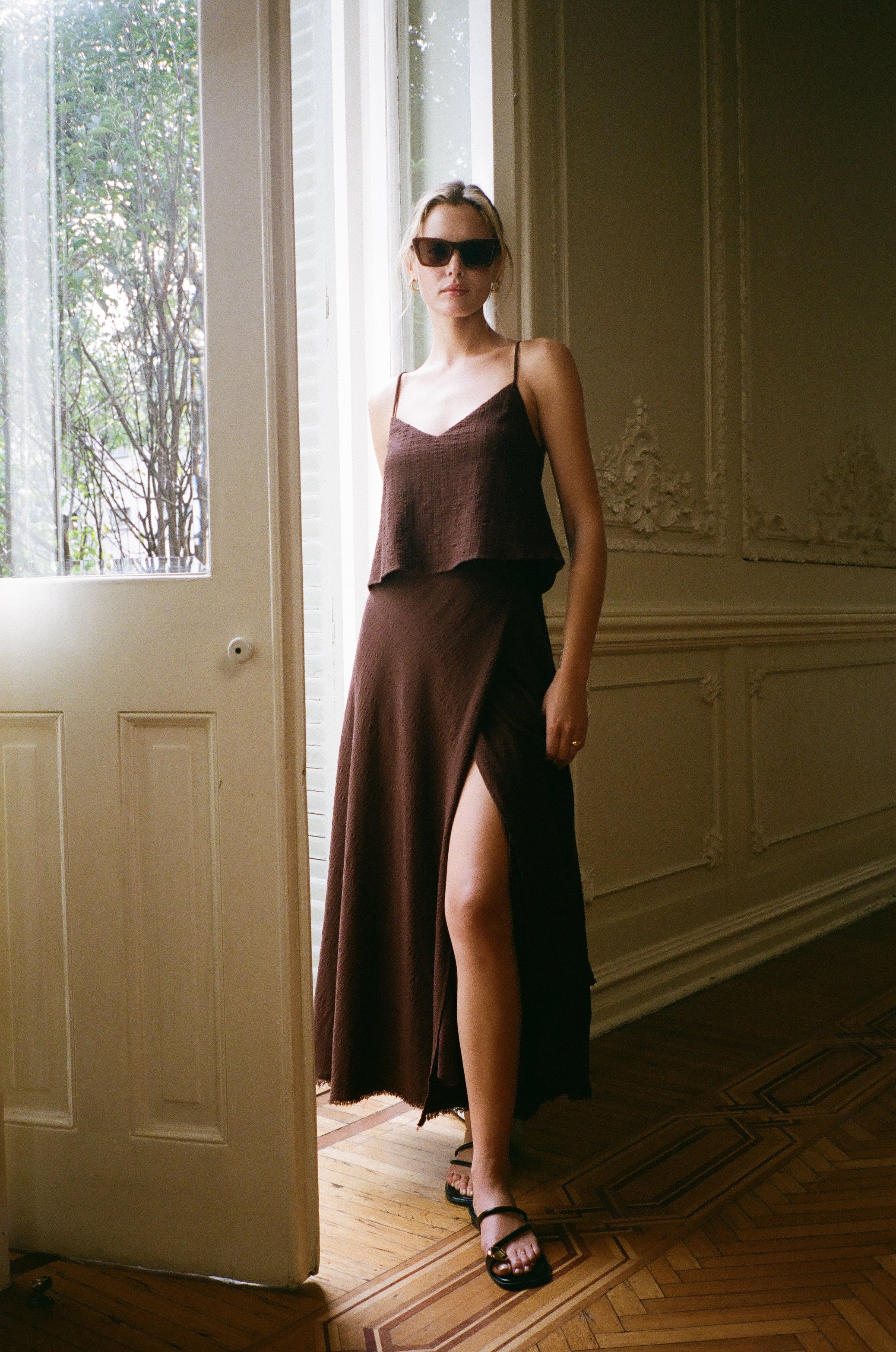Salerno Wrap Midi Skirt