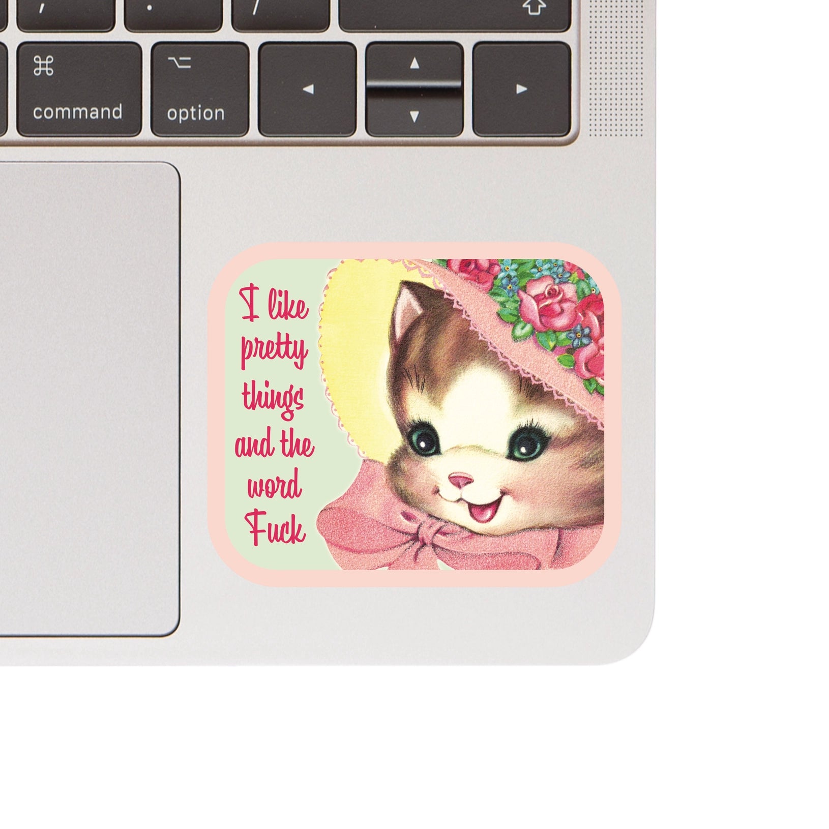 Funny Kitty Cat Swear Vinyl Sticker