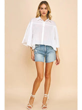 Load image into Gallery viewer, Bell Slv Button Down Shirt - White