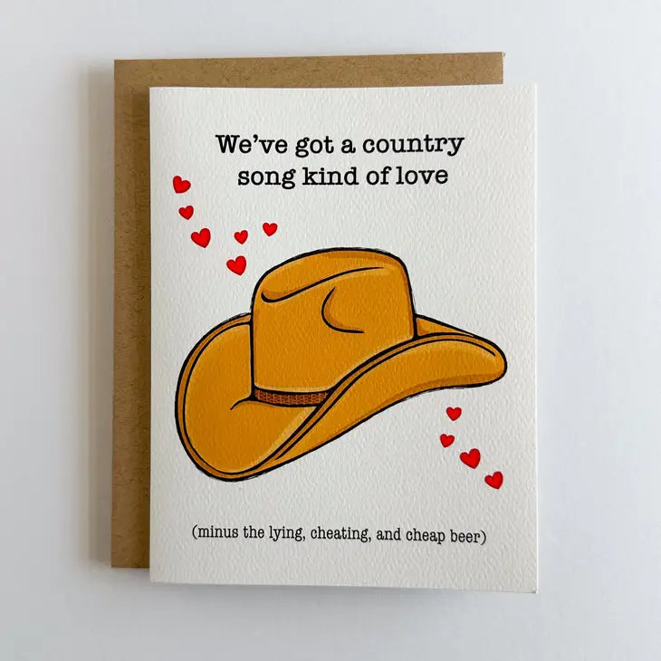 Country Song Love Card