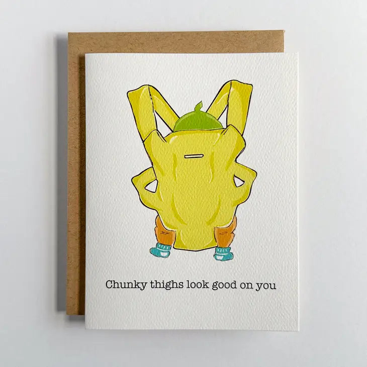 Chunky Thighs Baby Card
