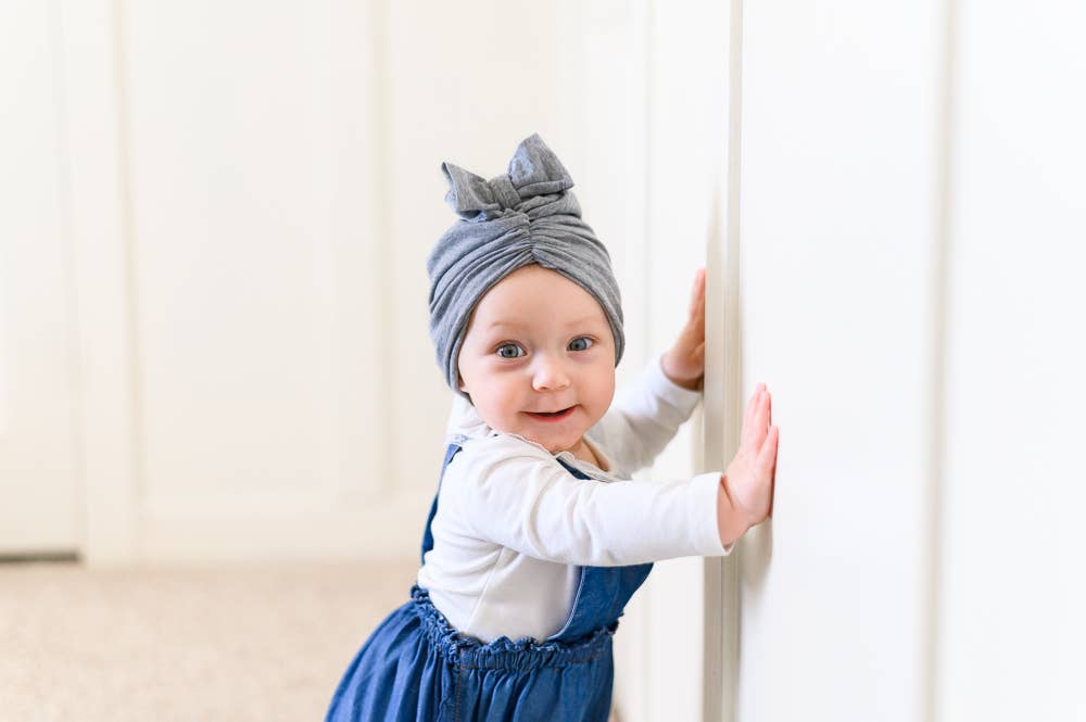 Classic Head Wrap Hat - Heather Gray