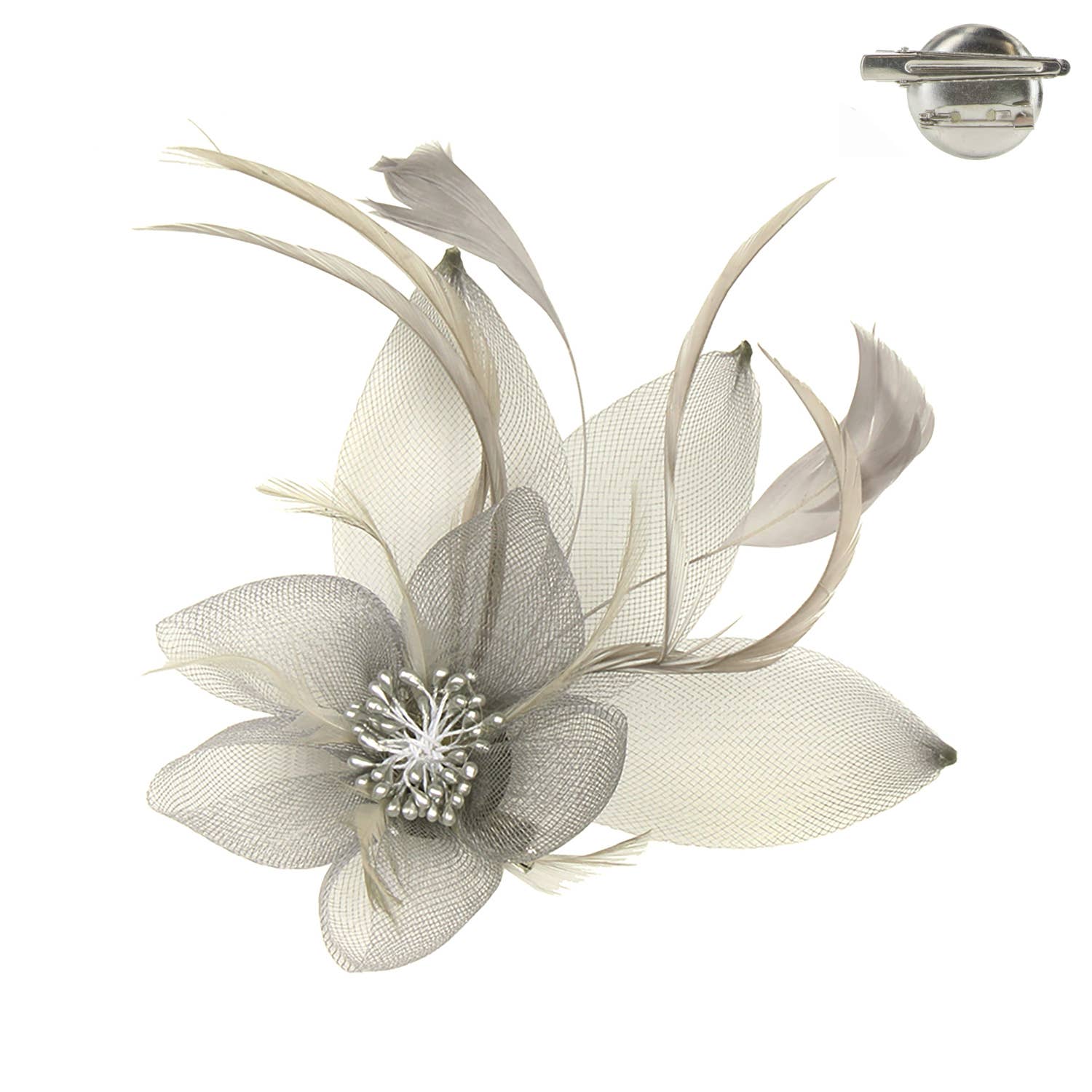 Organza Floral Mesh Fascinator