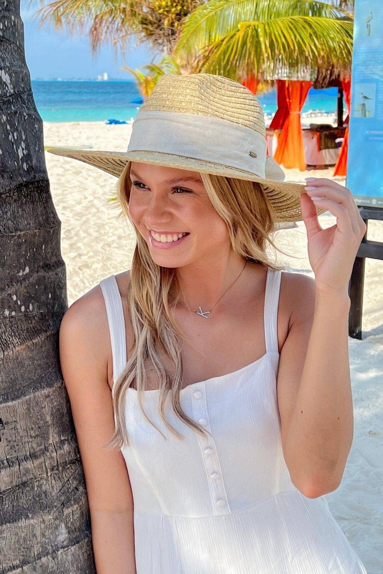 Bow Trim Panama Hat