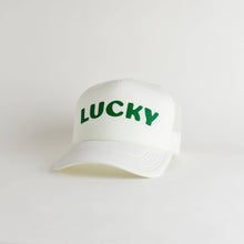 Load image into Gallery viewer, Lucky Recycled Trucker Hat - snow