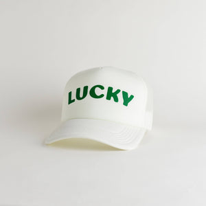 Lucky Recycled Trucker Hat - snow
