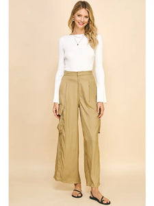 Relaxed Fit Cargo Pants - Olive