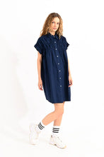 Load image into Gallery viewer, GATHERED SHIRT DRESS