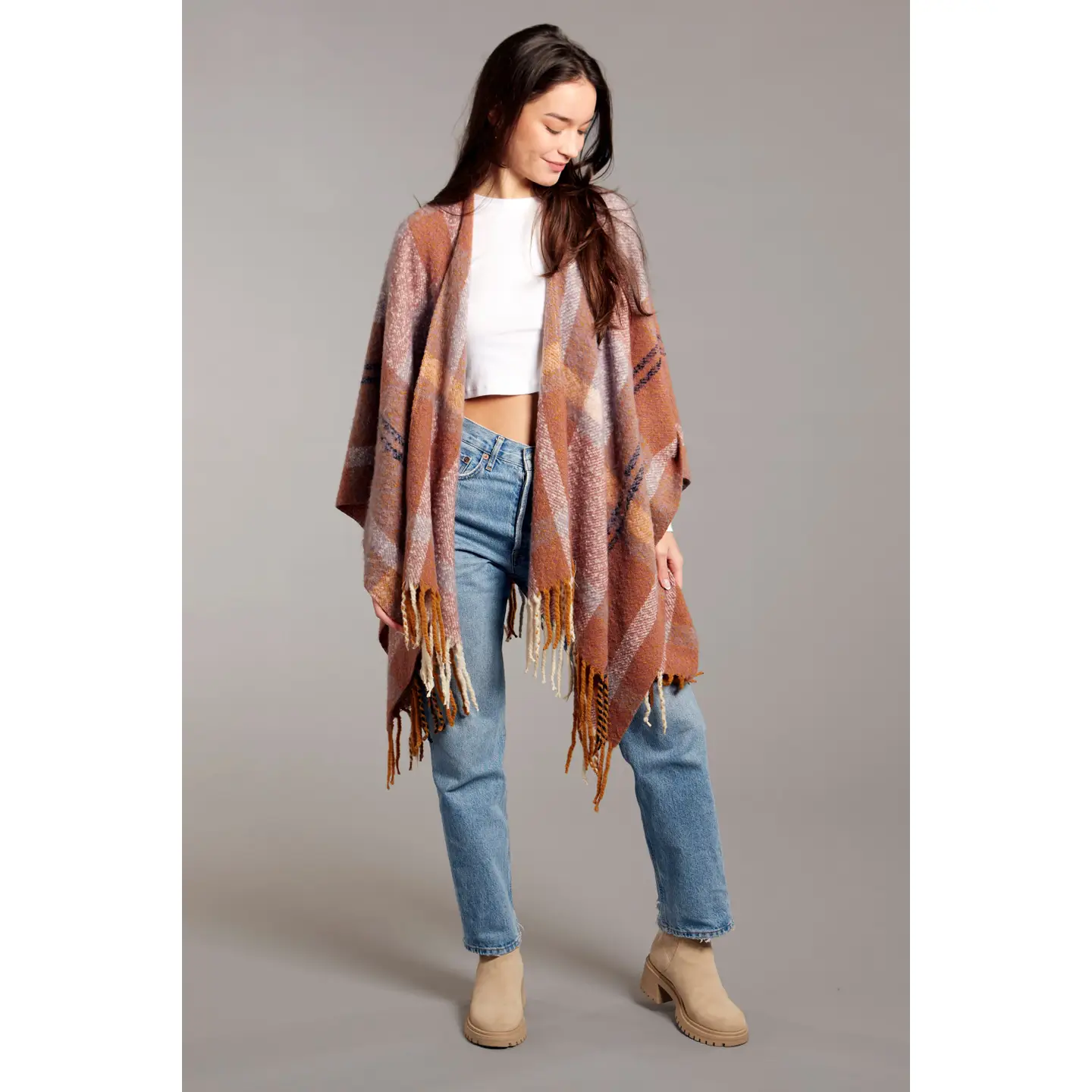 Savannah Plaid Ruana