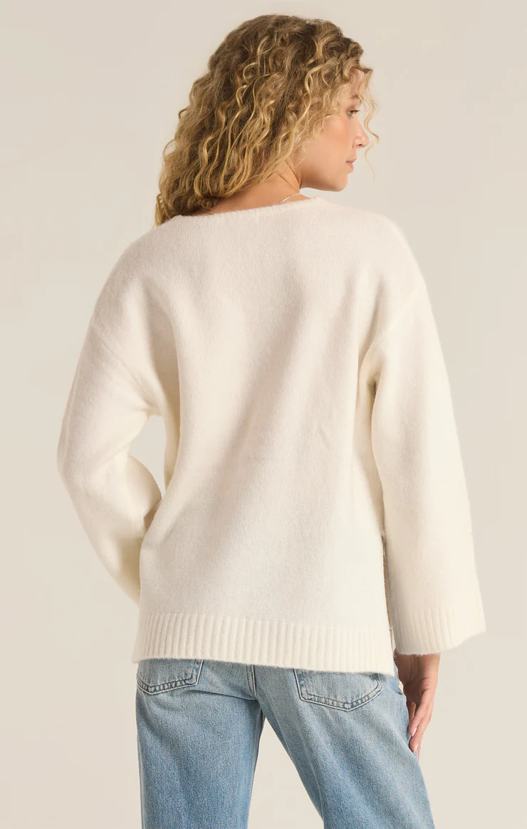 MODERN V-NECK SWEATERMODERN V-NECK SWEATERSweatersSix Sisters Boutique-NULU