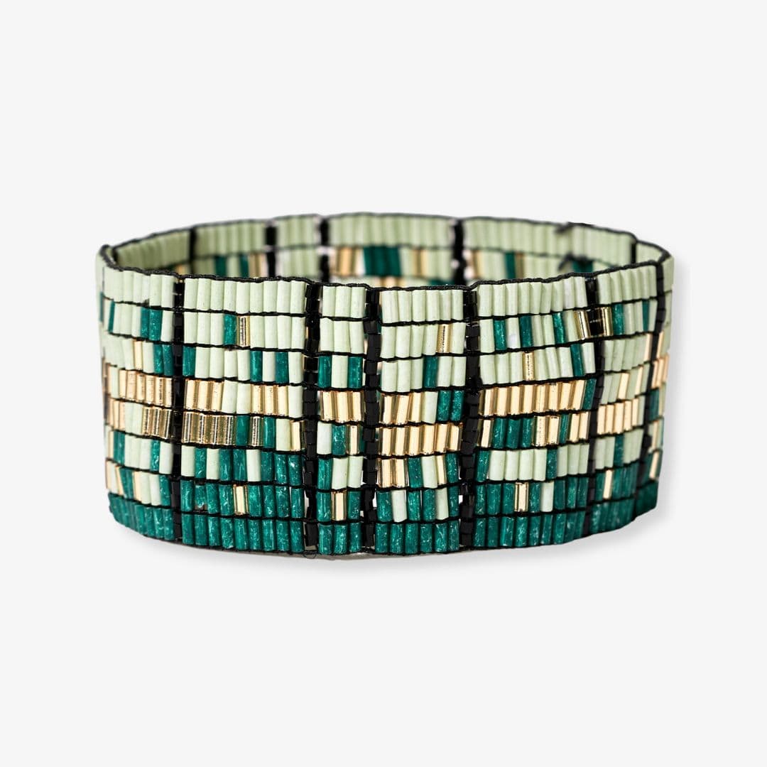 Natalia Mixed Luxe Bead Gradient Stretch Bracelet