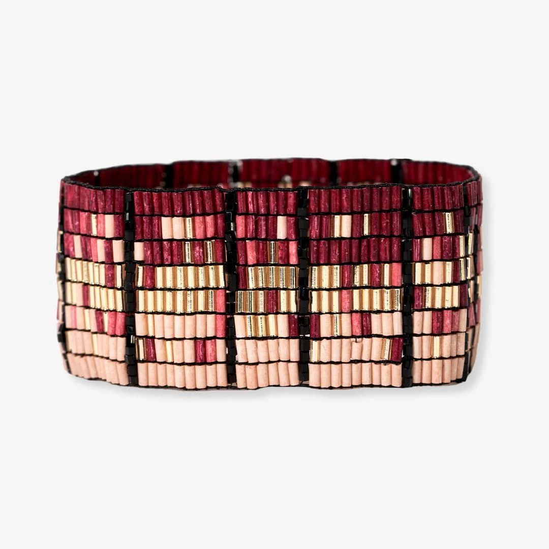 Natalia Mixed Luxe Bead Gradient Stretch Bracelet