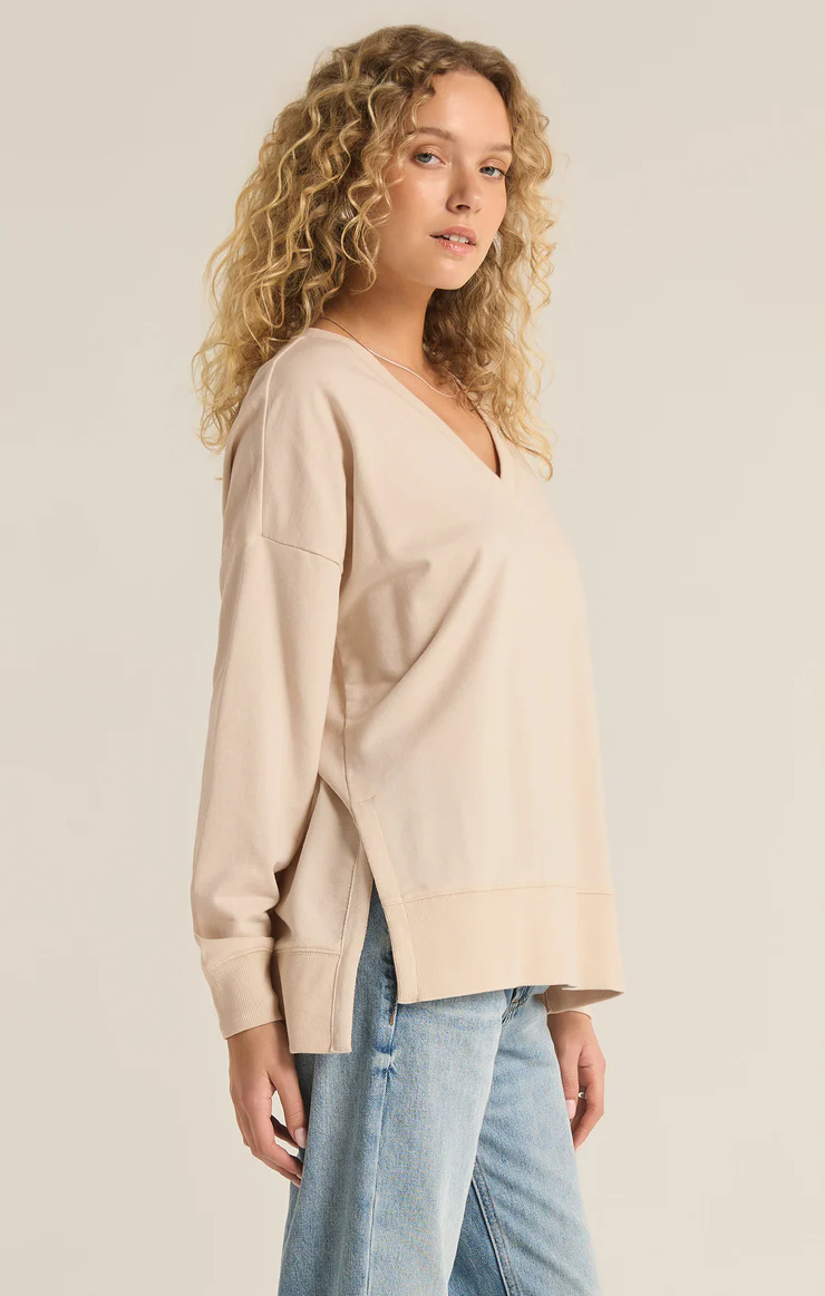 MODERN V-NECK WEEKENDERMODERN V-NECK WEEKENDERLounge,SweatersSix Sisters Boutique-NULU