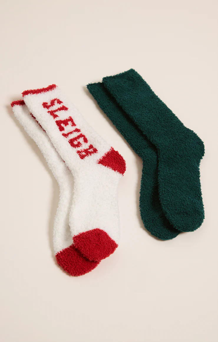 Sleigh Socks - 2 Pack