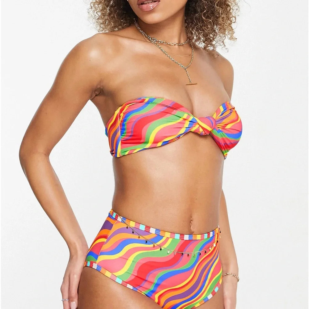 It's Now Cool Multi Swirl Bikini XS/S