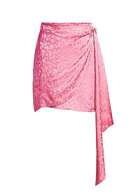 Andamane Pink Wrap Mini Skirt
