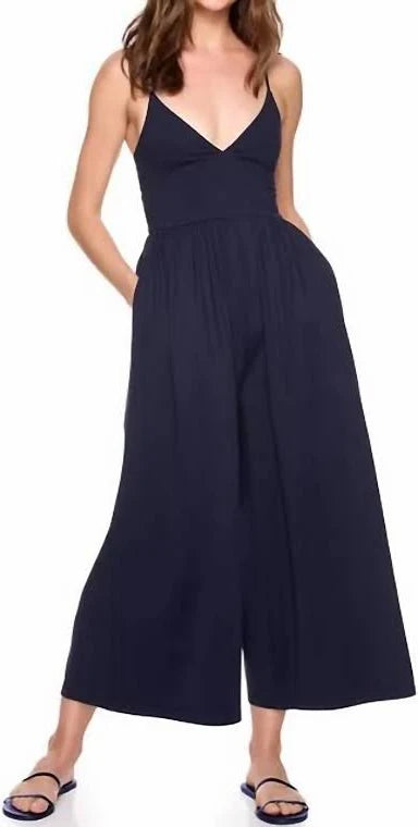 Susana Monaco Slip To Jumpsuit Navy