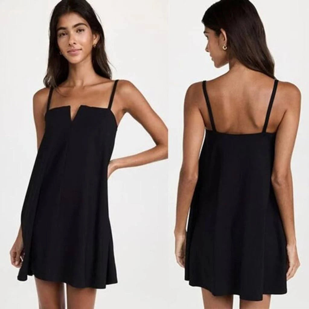 Susana Monaco Flared V-Wire Tank Dress