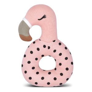 Franny Flamingo - Teething Rattle