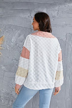 Load image into Gallery viewer, Color Block Exposed Seam Collared Neck Pullover (Online Exclusive)