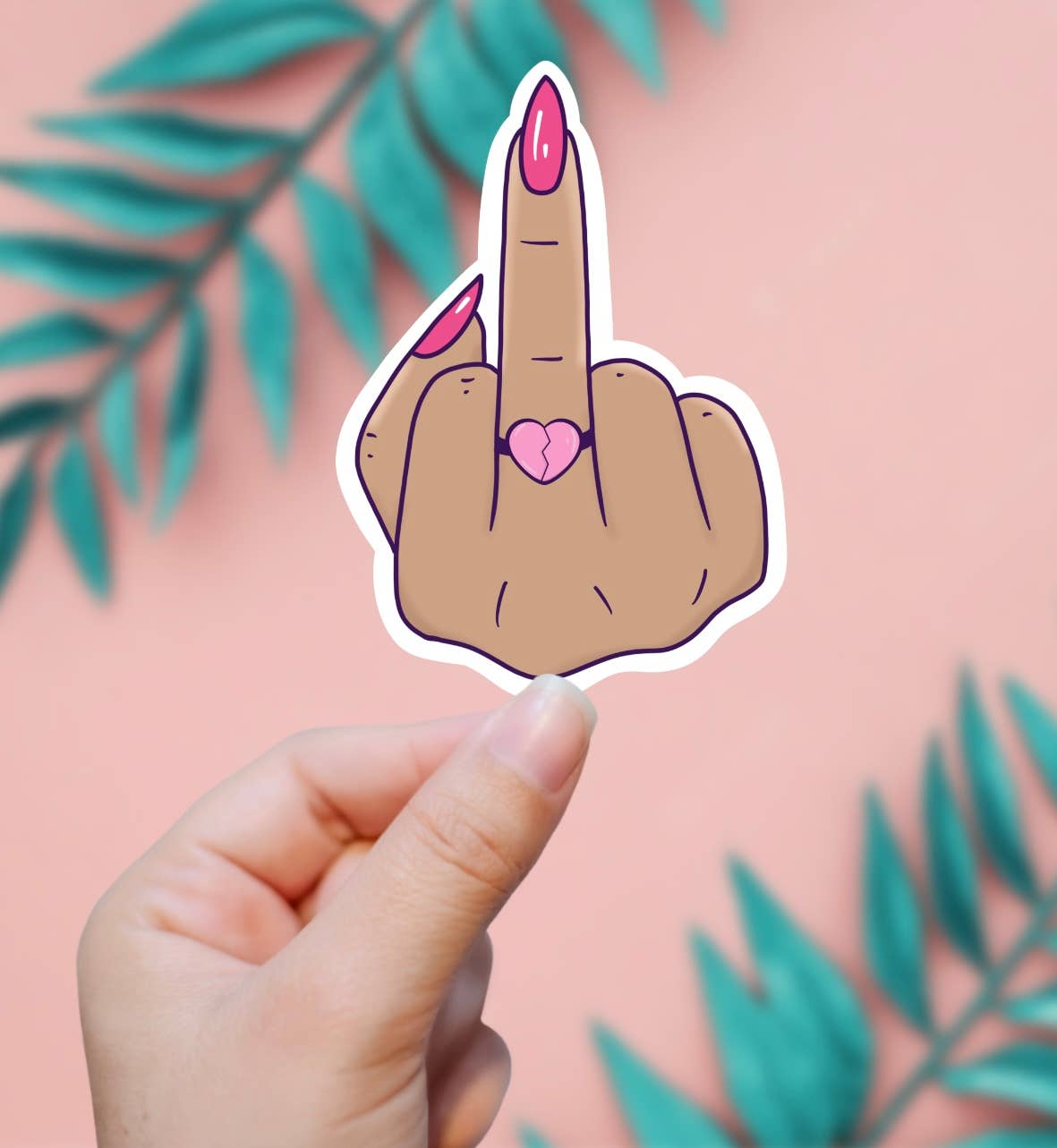 Middle Finger Sticker