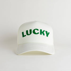 Lucky Recycled Trucker Hat - snow
